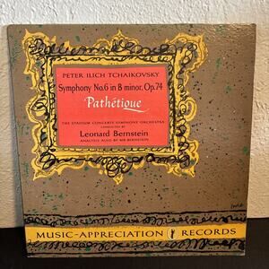 Tchaikovsky Symphony No. 6 Vinyl LP Record Pathétique Leonard Bernstein